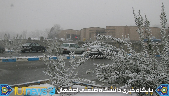 گالری تصاویر روزهای برفی دانشگاه صنعتی اصفهان